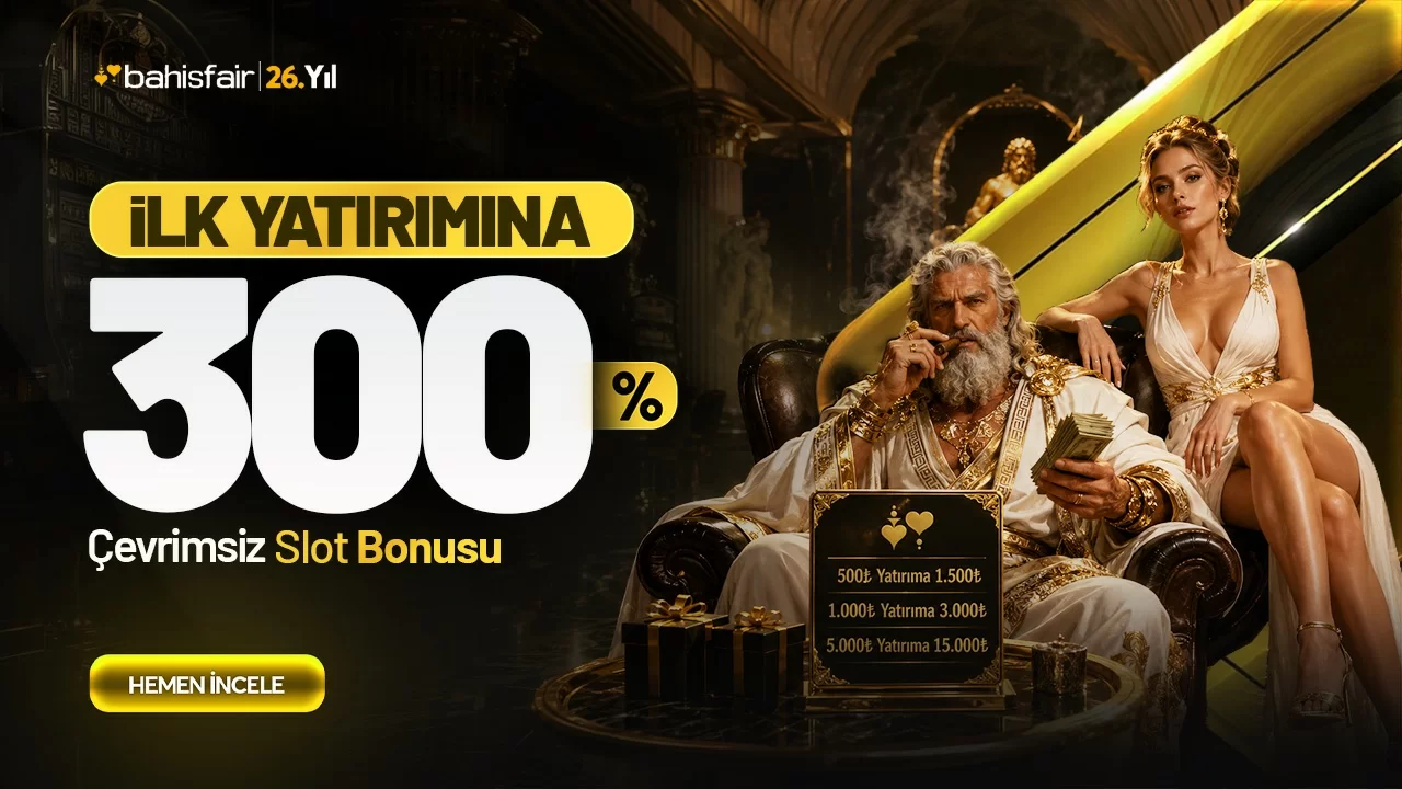 %300 ÇEVRİMSİZ SLOT HOŞGELDİN BONUSU