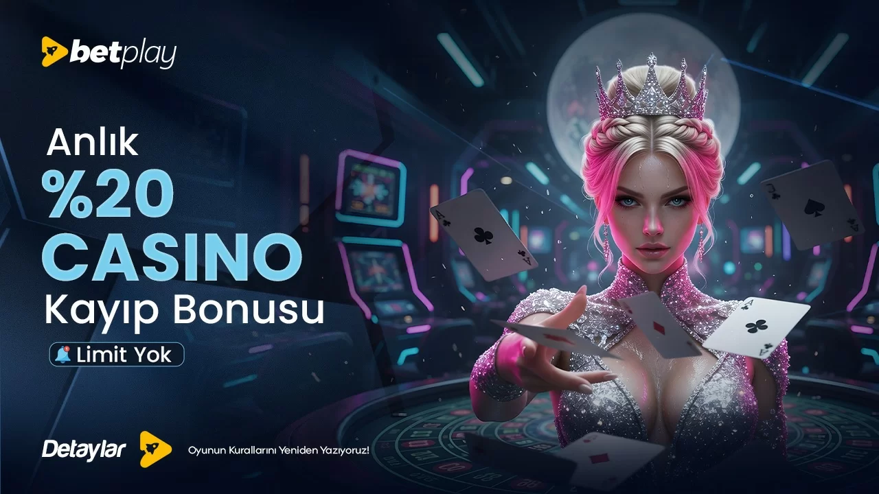 ANLIK %20 CASİNO KAYIP BONUSU!