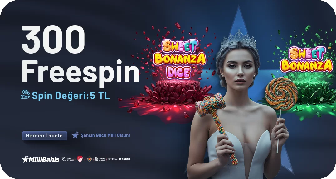 5₺ DEĞERİNDE 300 FREESPİN!