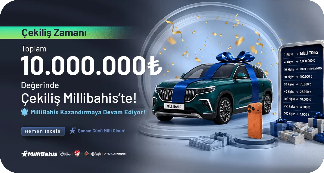 10.000.000₺ DEĞERİNDE EFSANEVİ ÇEKİLİŞ